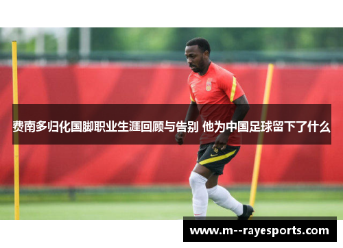 费南多归化国脚职业生涯回顾与告别 他为中国足球留下了什么